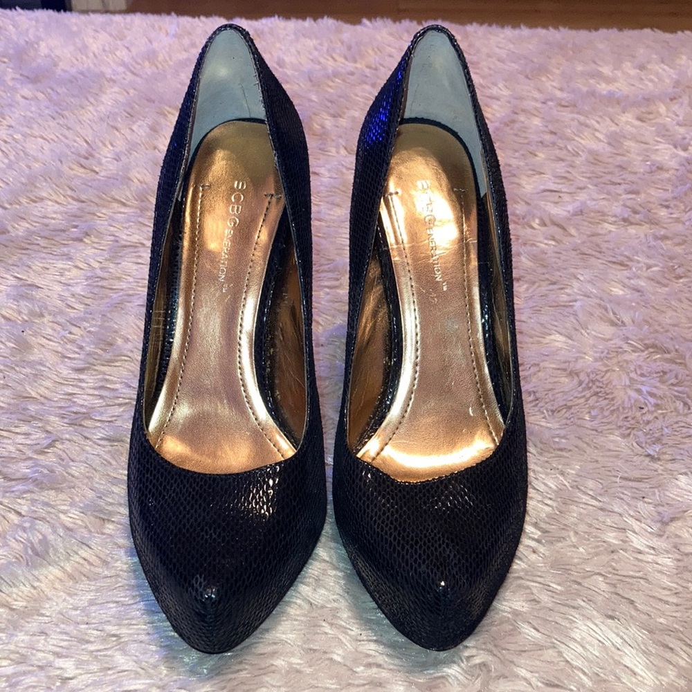 Black Bcbgeneration Big Parade Heels - image 1